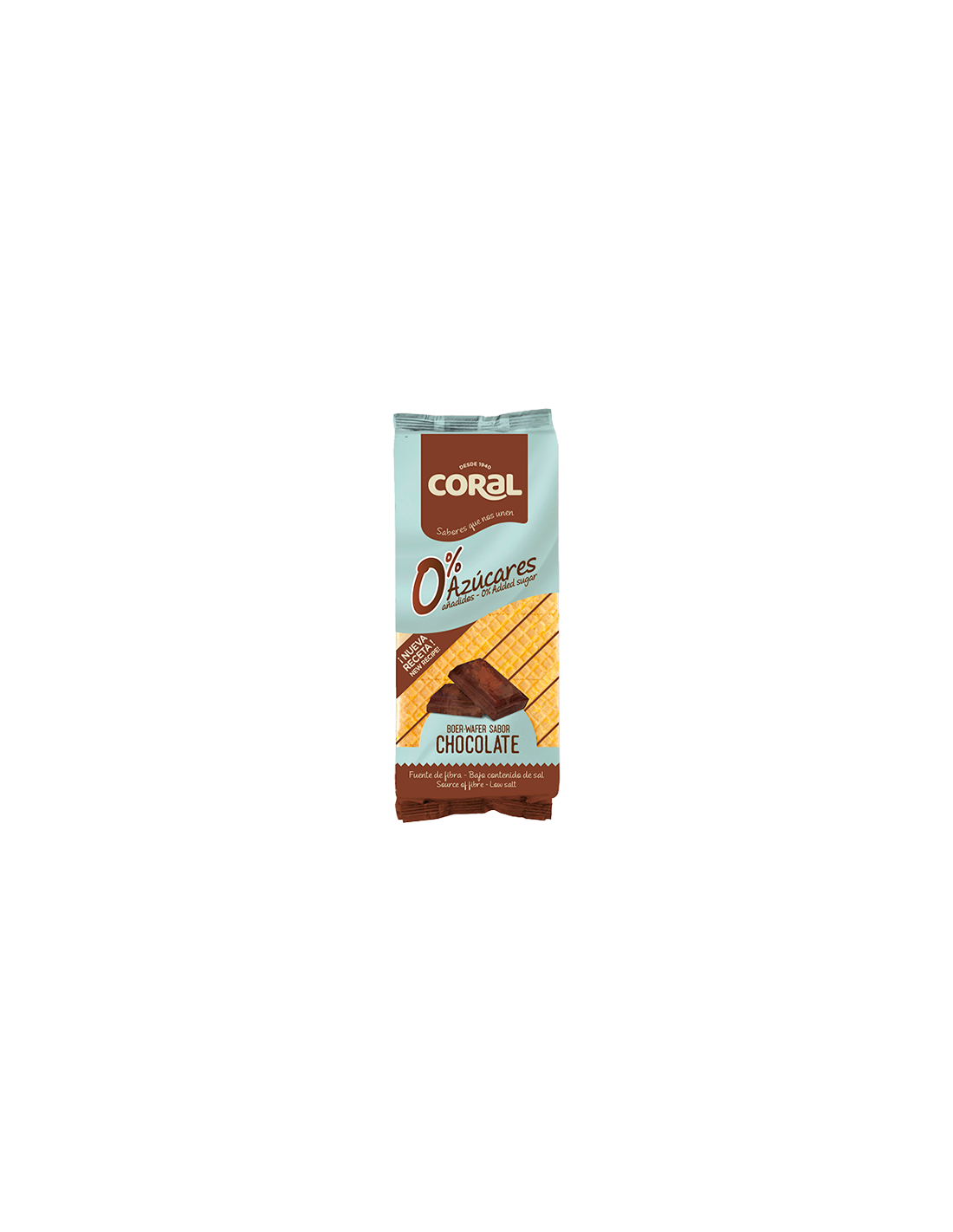 Boer-Wafer 0% Chocolat 150g Coral - Distribución Mayorista