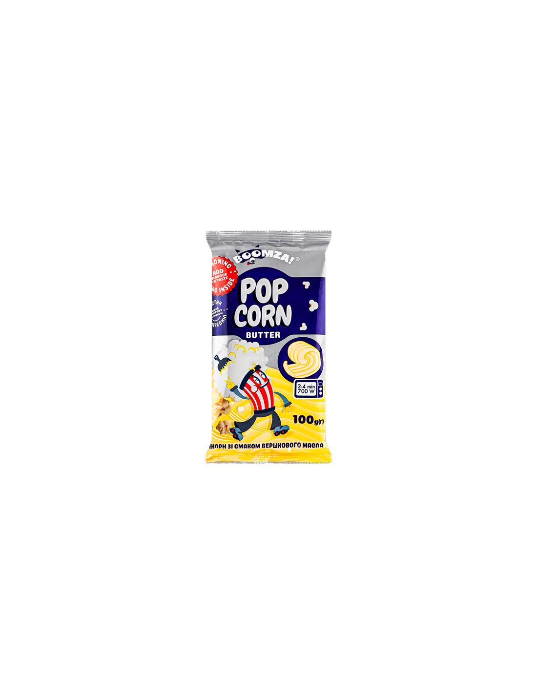 Boomza Popcorn Butter 100g - Distribución Mayorista