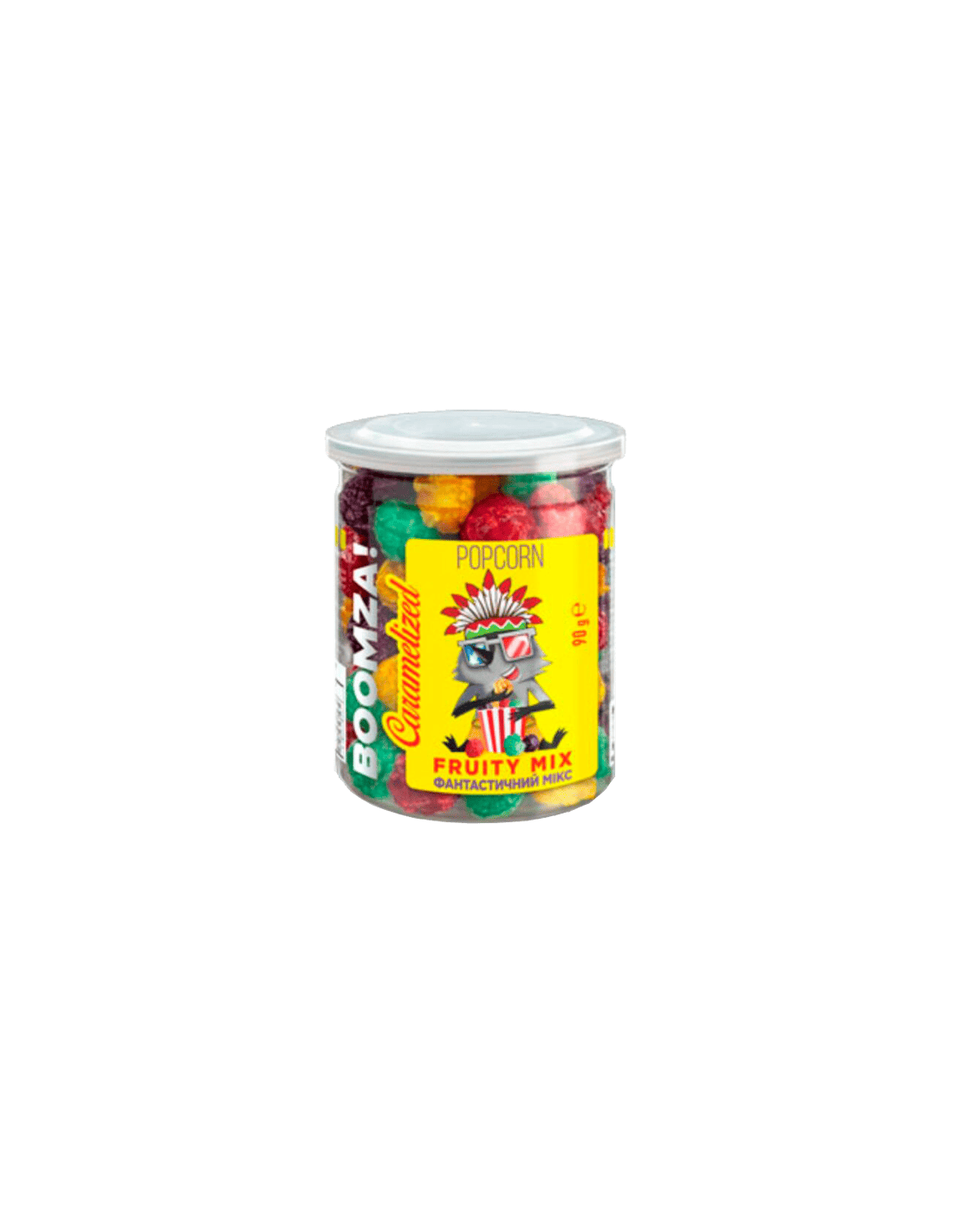 Boomza Popcorn Caramelizada Mix Frutas 90g - Distribución Mayorista