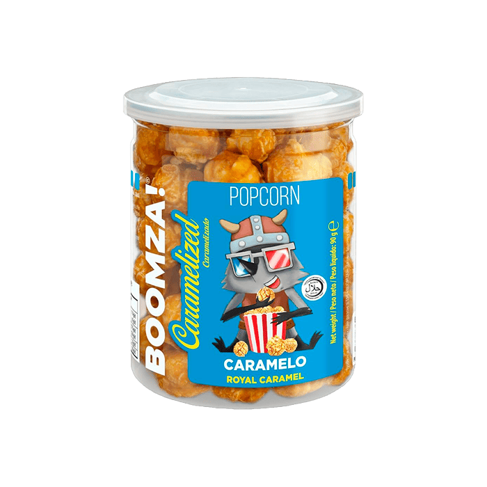 Boomza Popcorn Caramelizada Royal Caramel 90g - Distribución Mayorista