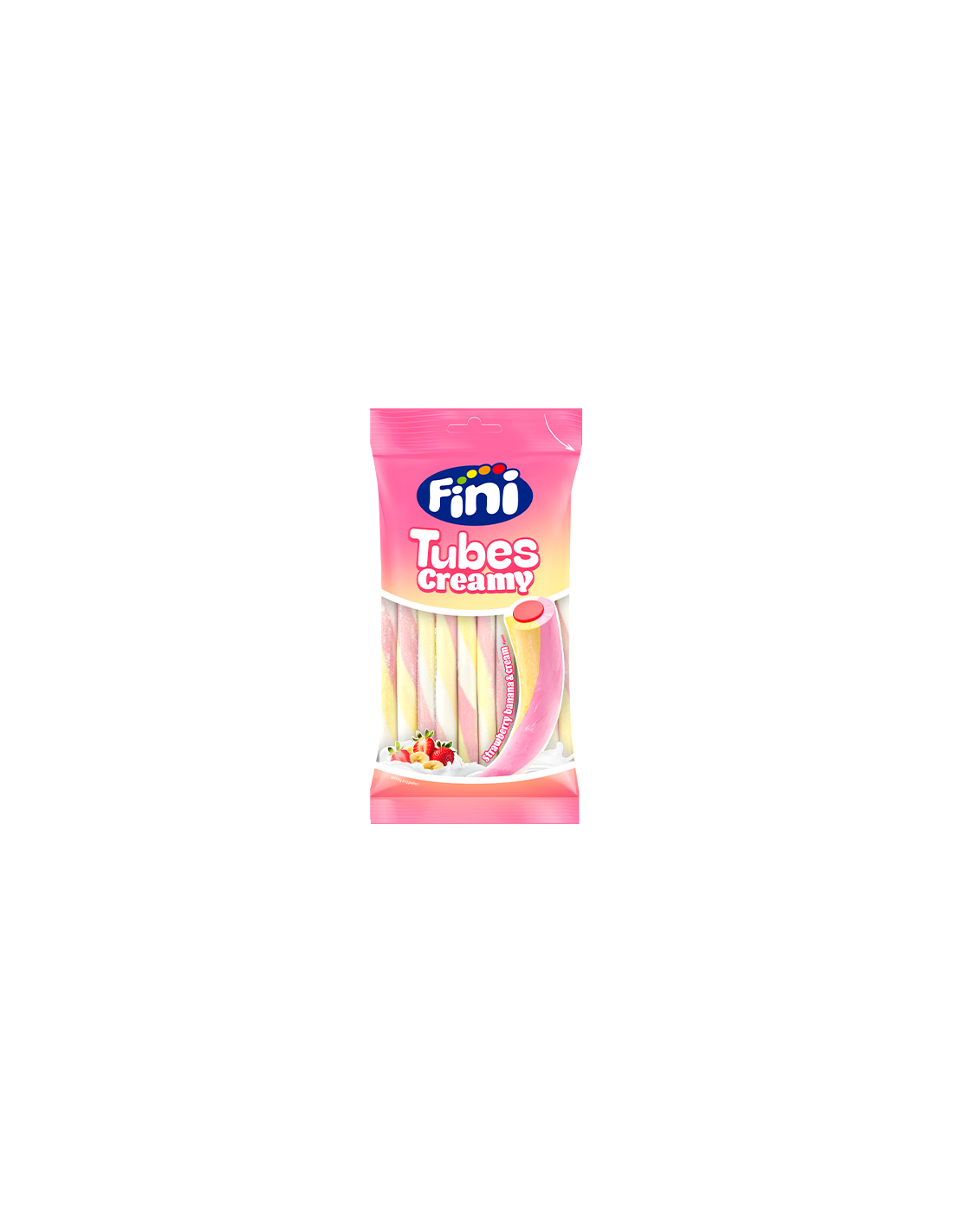 Tubes Creamy Yogur Strawberry Banana 80g Fini - Distribución Mayorista