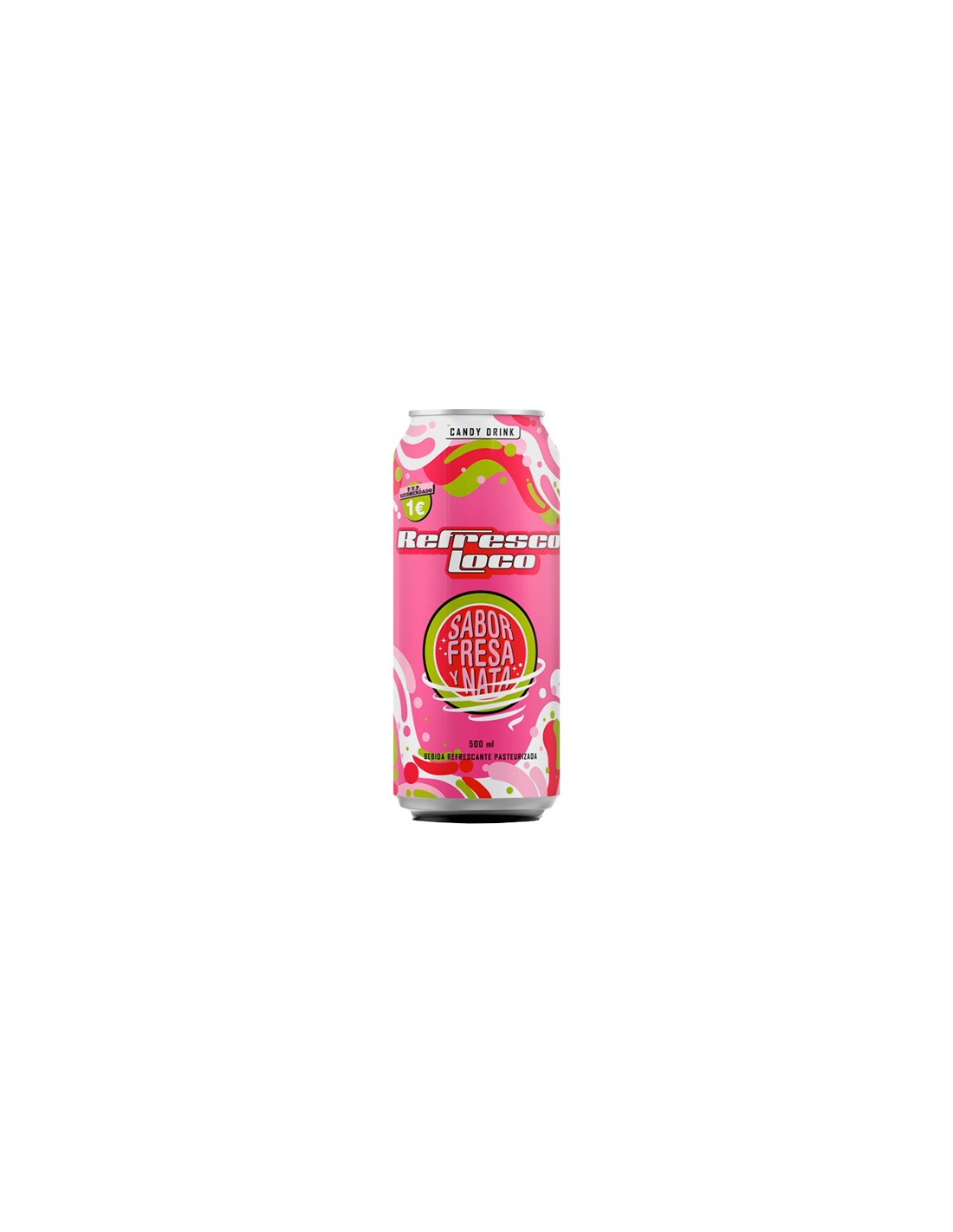 Refresco Loco Strawberry and Cream 500ml Marked - Distribución Mayorista