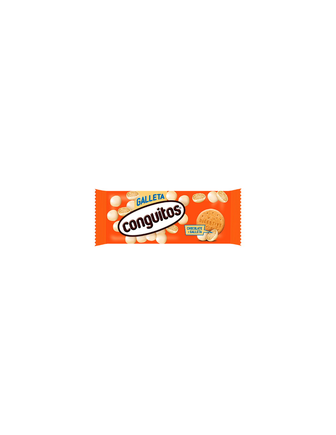 Conguitos Biscoito Branco 50g - Distribución Mayorista