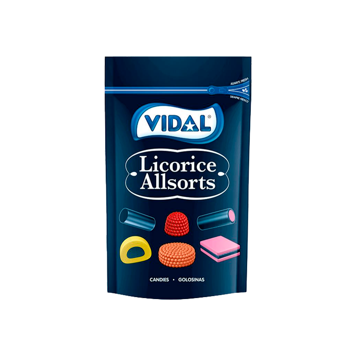 Licorice Allsorts 90g Vidal - Distribución Mayorista
