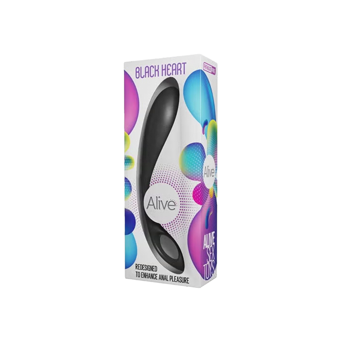 Anal stimulator Black Heart Alive - Distribución Mayorista