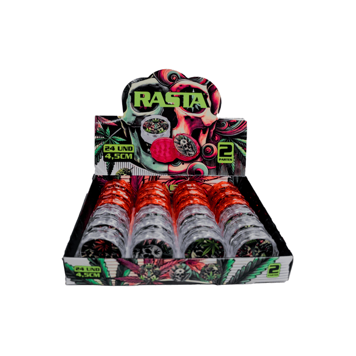 Grinder Skulls 2 Parts 4.5cm Rasta - Distribución Mayorista