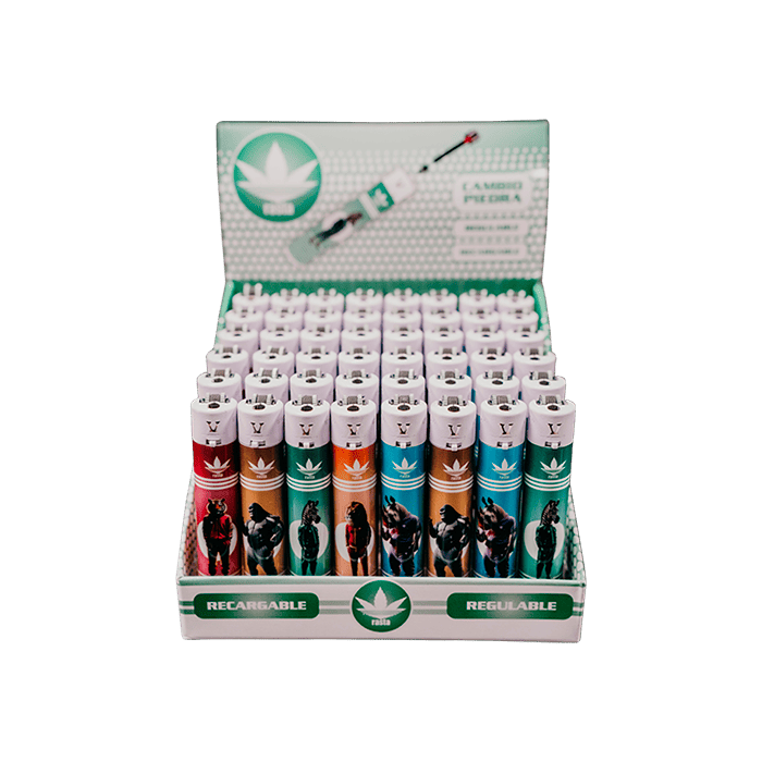 Rasta Round Tieren Feuerzeugen - Distribución Mayorista