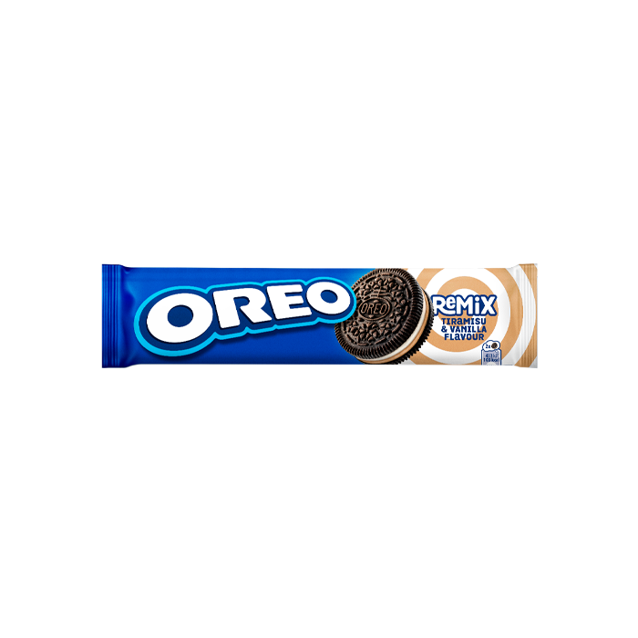 Oreo Remix Tiramisú y Vainilla 157g - Distribución Mayorista