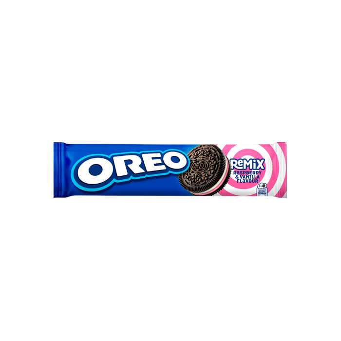 Oreo Remix Framboise et Vanille 157g - Distribución Mayorista