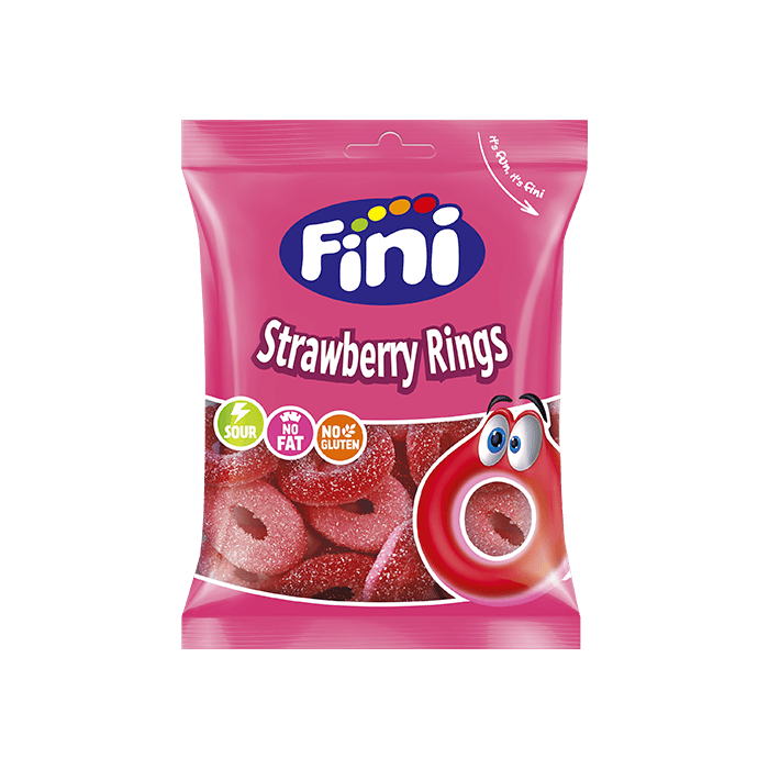Strawberry Rings 90g Fini-Distribución Mayorista