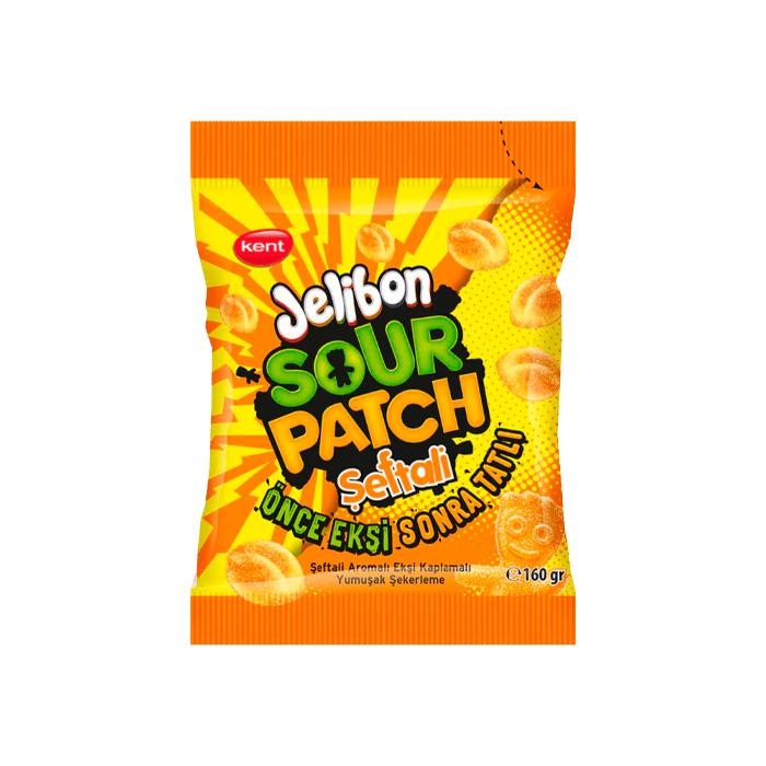 Jelibon Sour Patch Melocotón 80g |Distribución Mayorista