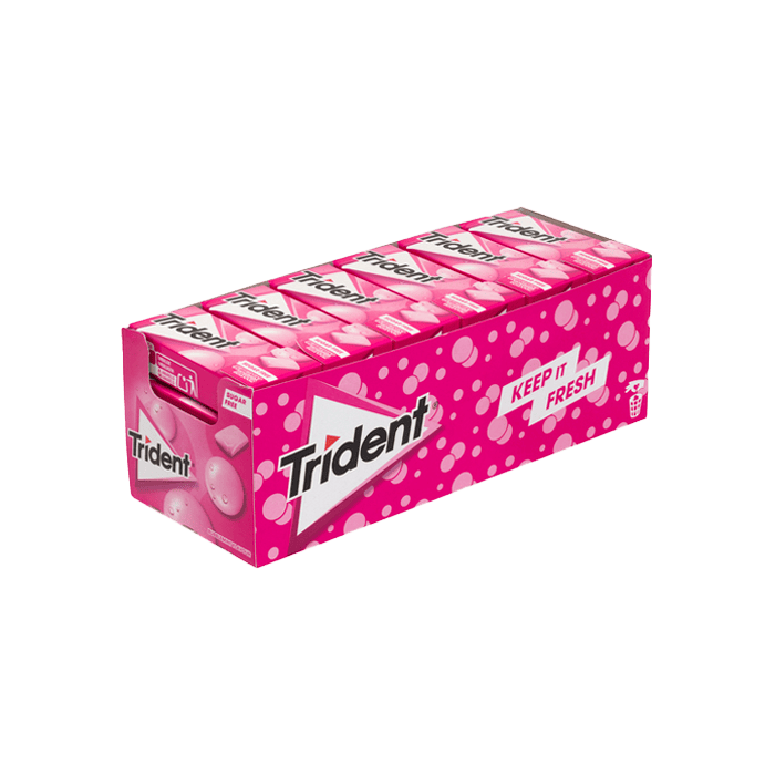 Trident Gragea Bubblemint 14g | Distribución Mayorista