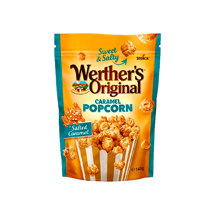 Werther's Original Salted Caramel Popcorn 140g - Distribución Mayorista
