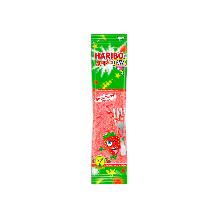 Espagueti Fresa 200g Haribo - Distribución Mayorista