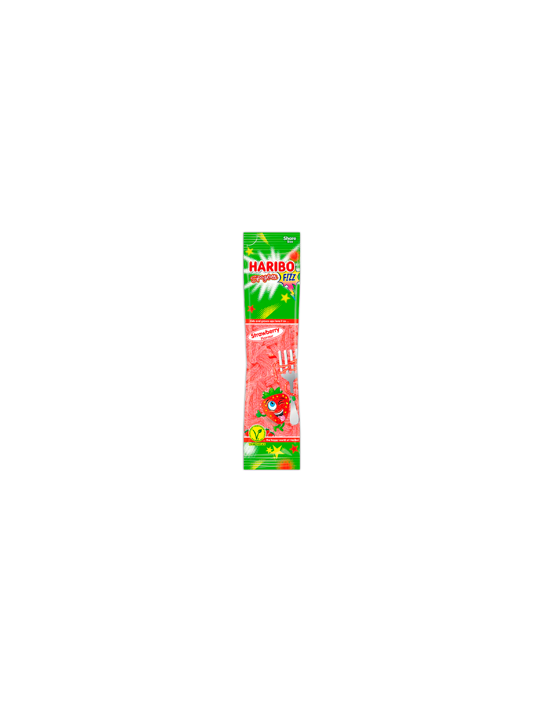 Espagueti Fresa 200g Haribo - Distribución Mayorista