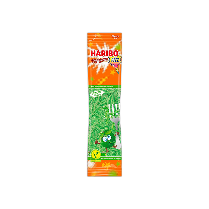 Spaghetti Apple 200g Haribo - Distribución Mayorista