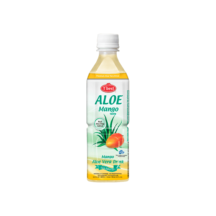 Bebida de Aloe Vera Mango 500ml T'best - Distribución Mayorista