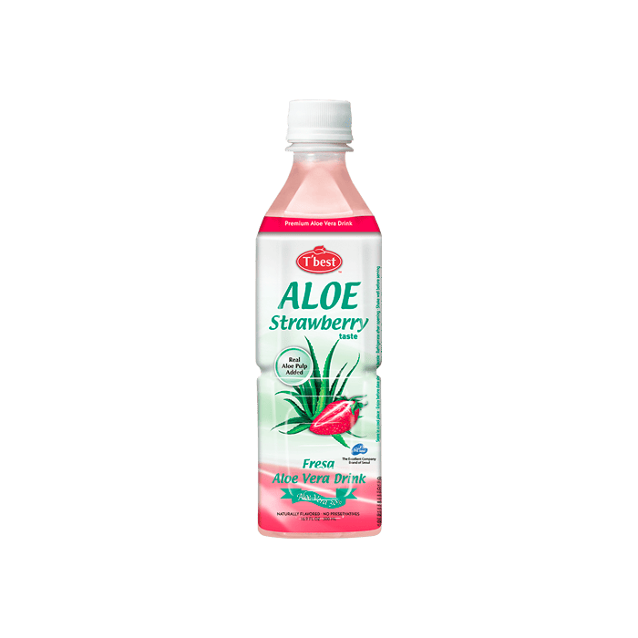 Aloe Vera Strawberry Drink 500ml T'best - Distribución Mayorista