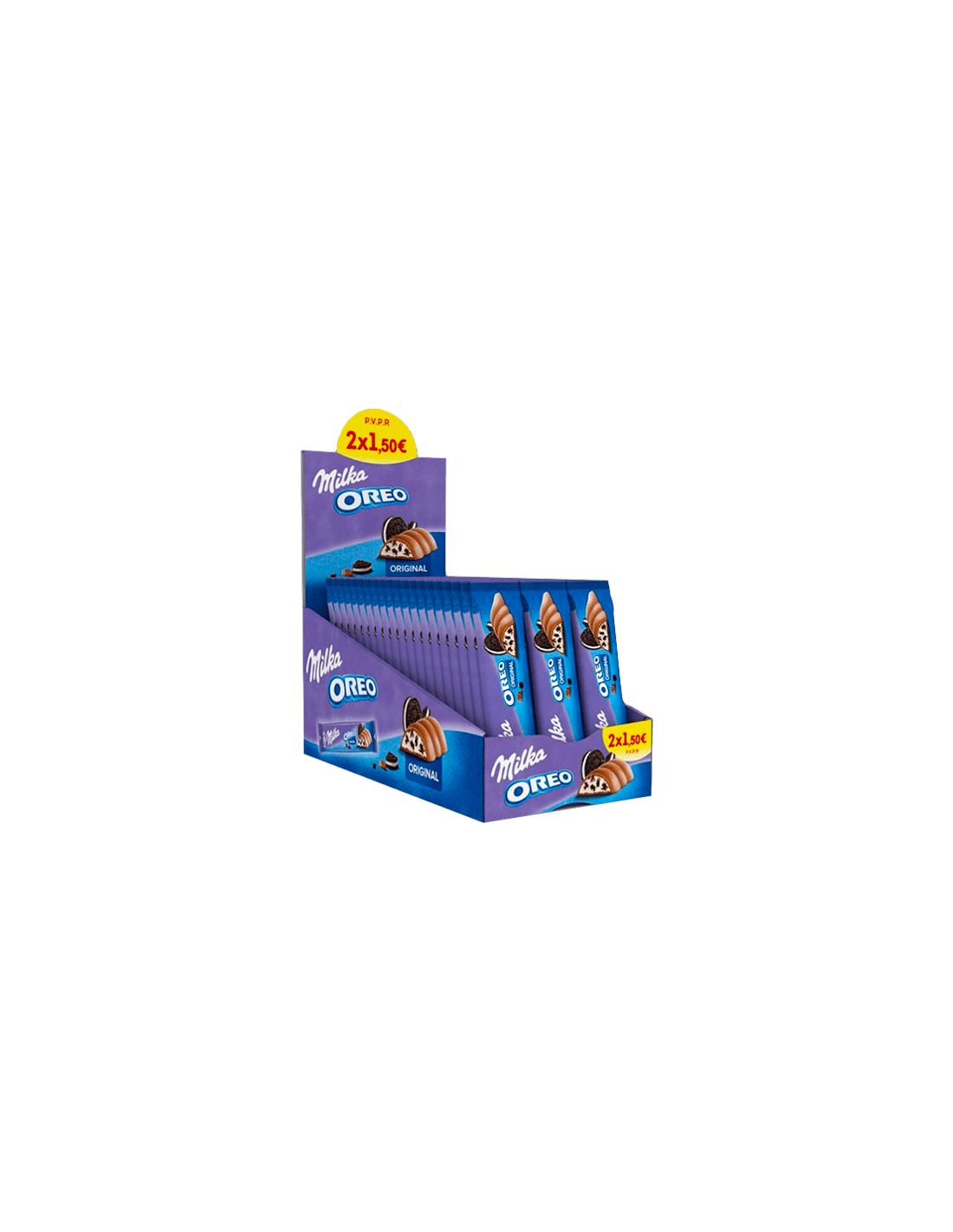 Barre Milka Oreo 37g x2 - Distribución Mayorista