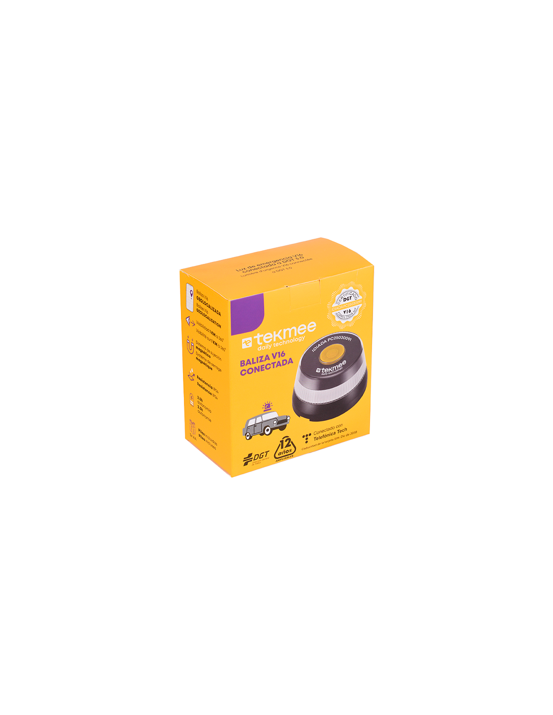 Baliza v16 Conectada Tekmee - Distribución Mayorista
