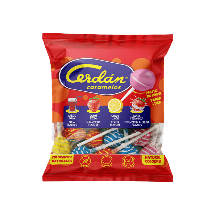 Sucette assortie Cerdán Bonbons 12g - Distribución Mayorista