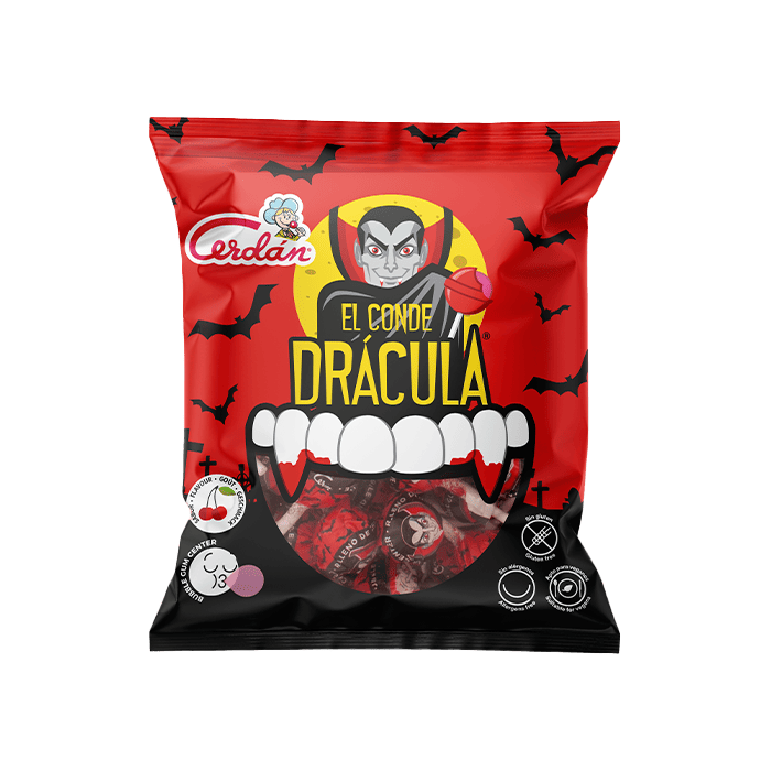 Dracula-Bonbon 8,5 g Cerdán Caramelos - Distribución Mayorista