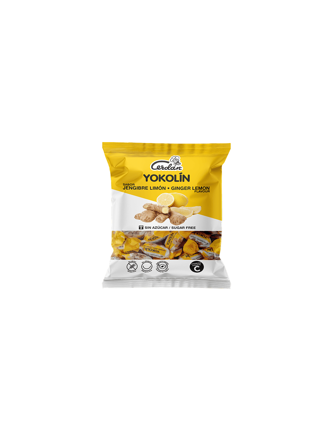 Yokolin Ingwer-Zitrone 50 g o.Z. Cerdán Caramelos - Distribución Mayorista